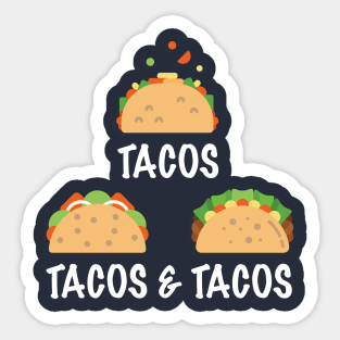 Tacos Taco Tuesday I Love Tacos Sticker